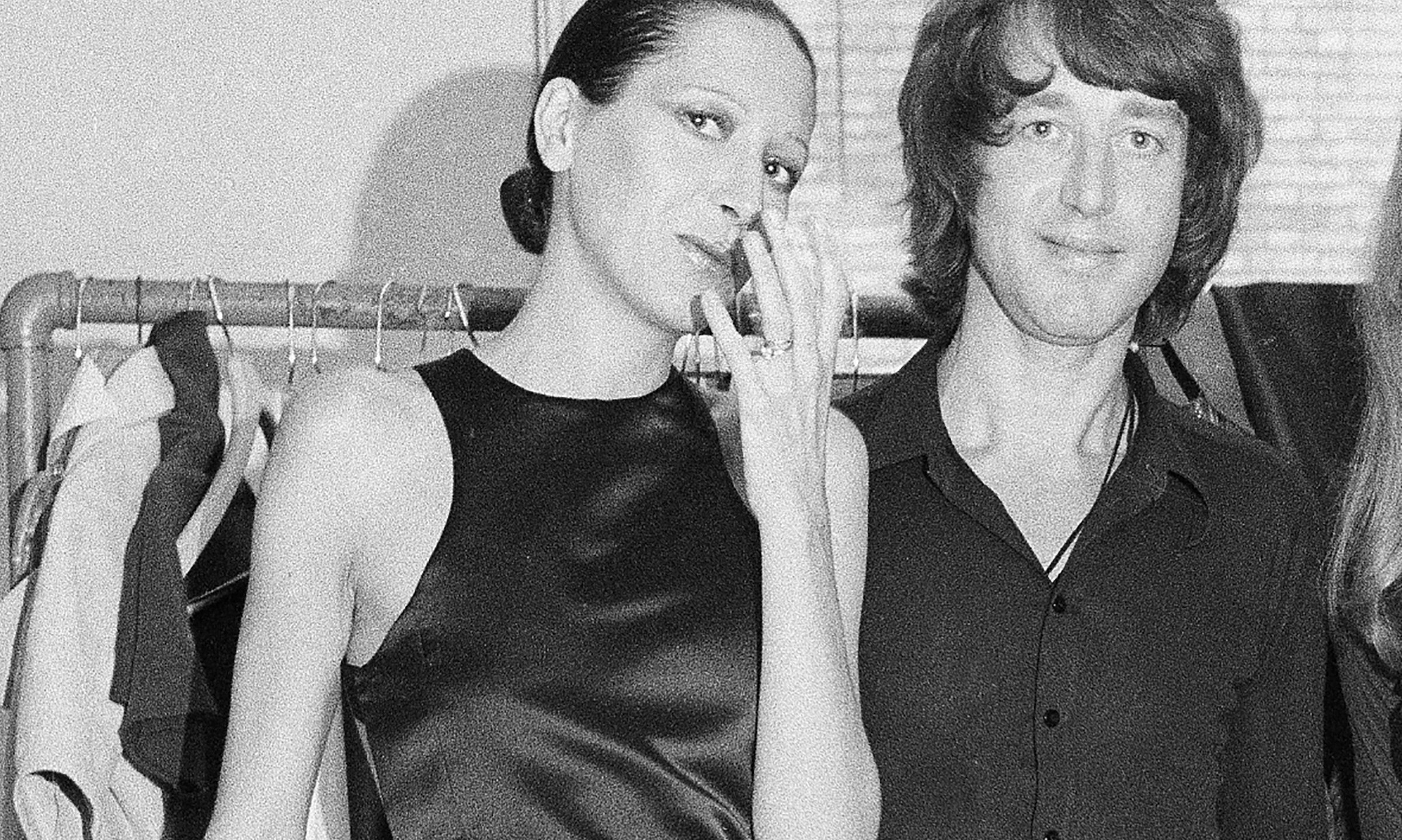 Elsa Peretti, left, poses with designer Halston after a fashion show in New York on June 15, 1970. (AP Photo/Marty Lederhandler, File)