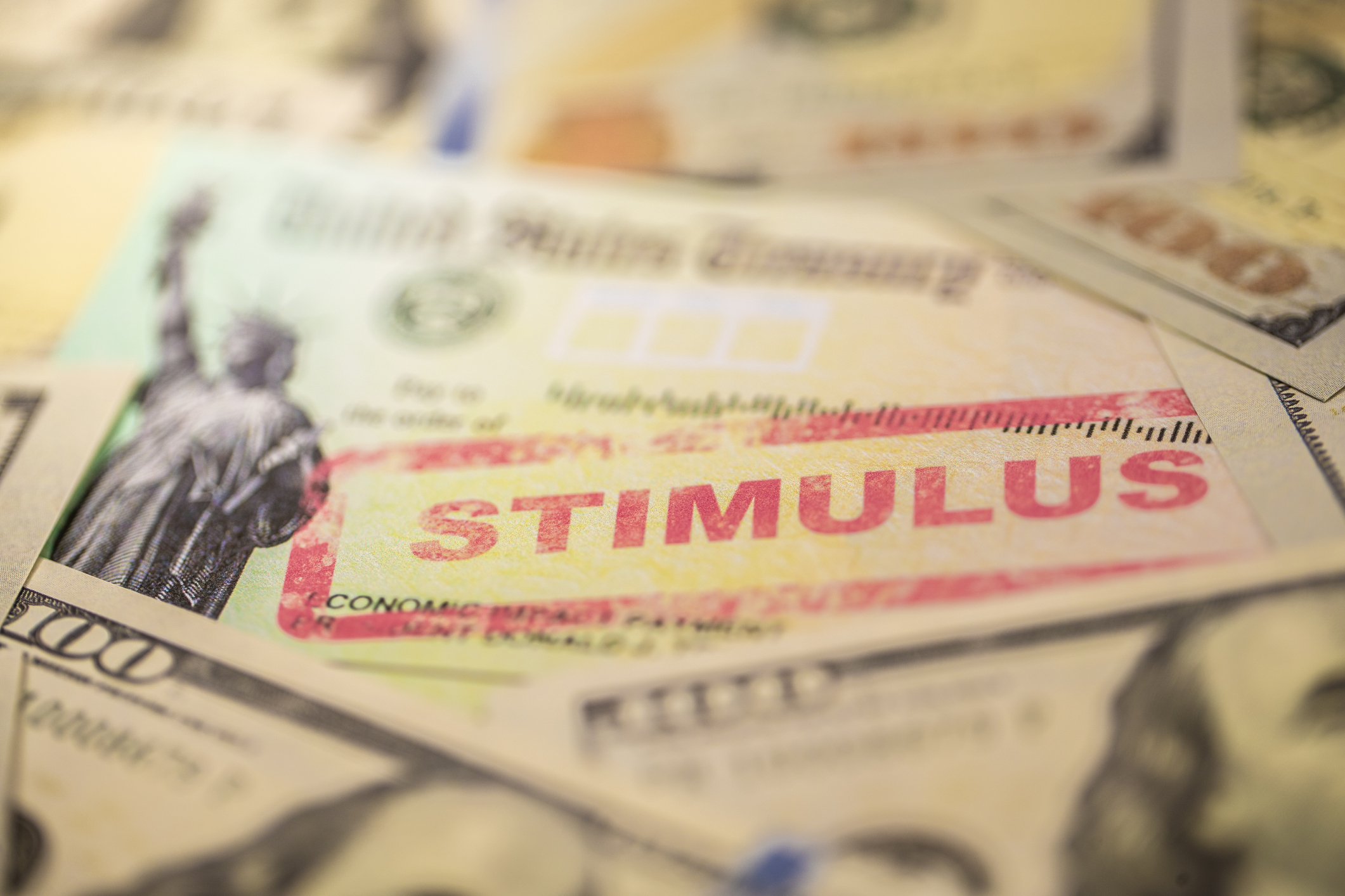 An economic stimulus check is seen in a file photo. (iStock/Getty Images Plus)