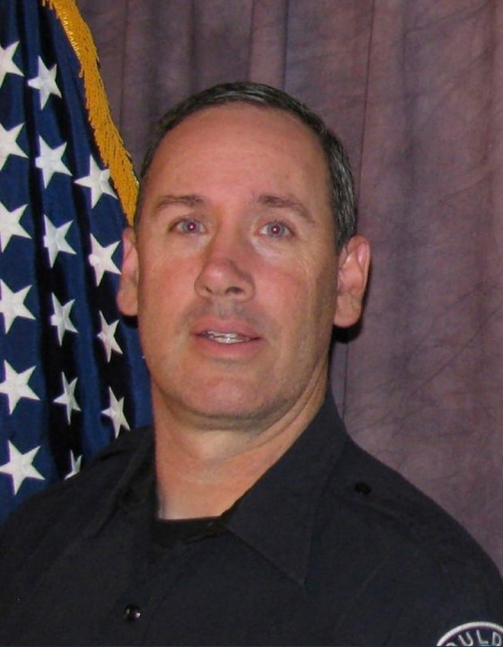 This photo tweeted by the Boulder Police Department late Monday, March 22, 2021, shows Officer Eric Talley. Police say multiple people have been killed in a shooting at a supermarket in Boulder, Colo., including Talley. (Courtesy of Boulder Police Department via AP)