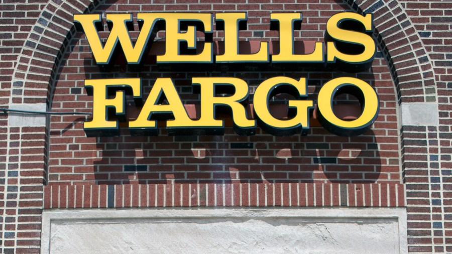 A Wells Fargo sign is seen in a file photo. (Associated Press)