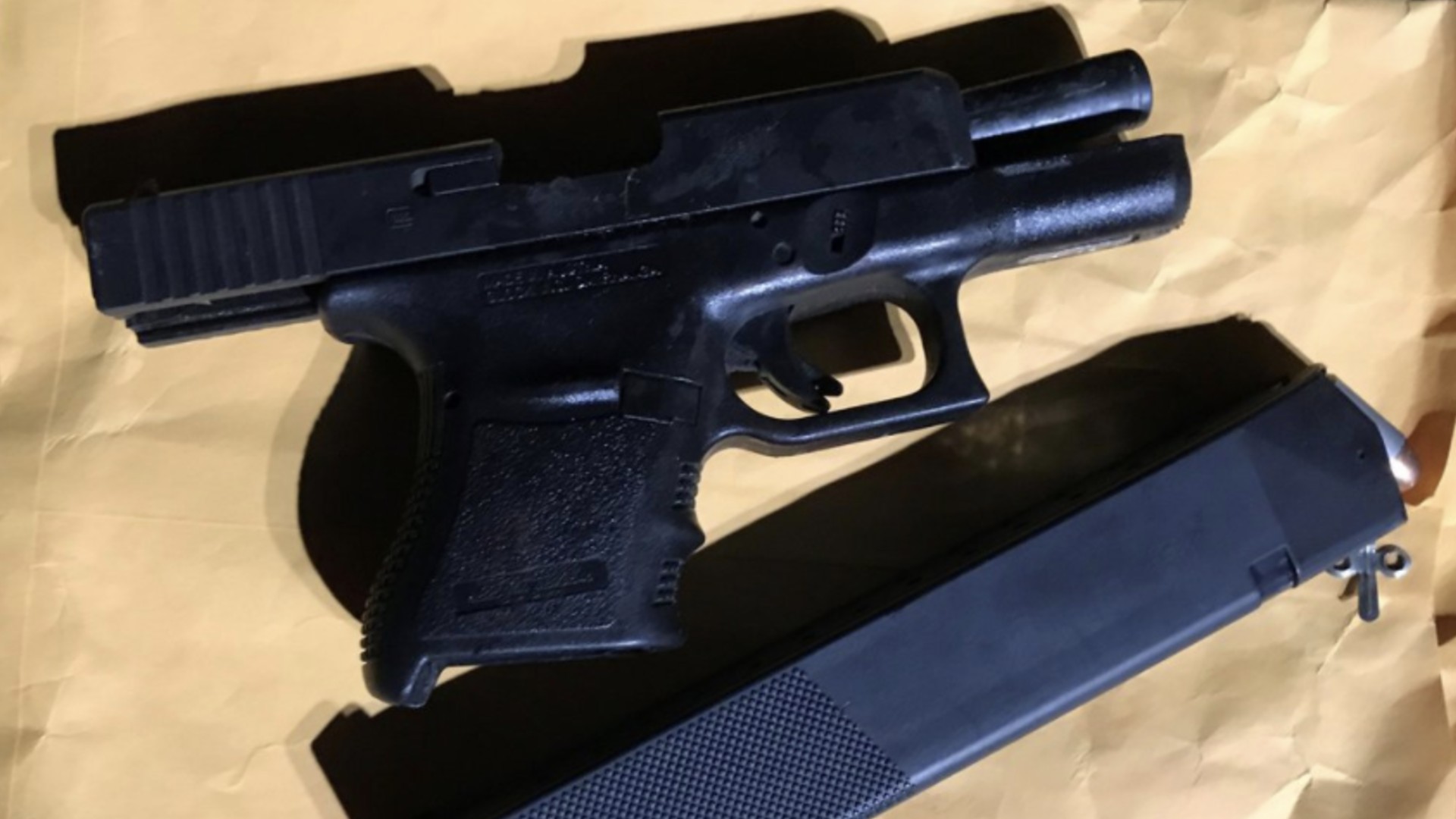 The Sacramento Police Department posted a photo of a handgun it said was recovered at the scene.