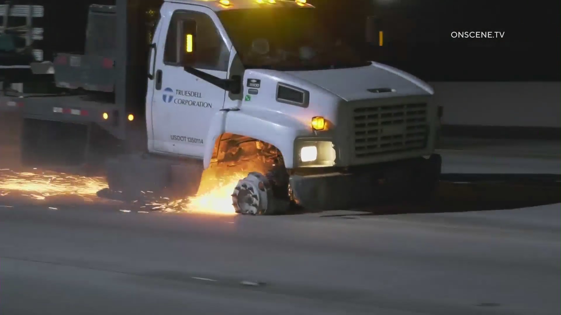 A pursuit comes to an end on the 210 Freeway in Rancho Cucamonga on March 15, 2021. (OnScene.TV)