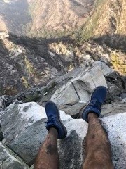 Rene Compean sent a friend this photo while hiking in the Angeles National Forest on April 12, 2021, before he was reported missing. (L.A. County Sheriff's Department)