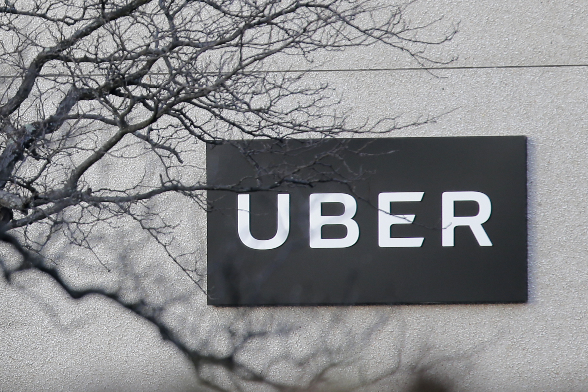 In this Nov. 15, 2019, file photo is an Uber office in Secaucus, New Jersey. (AP Photo/Seth Wenig, File)