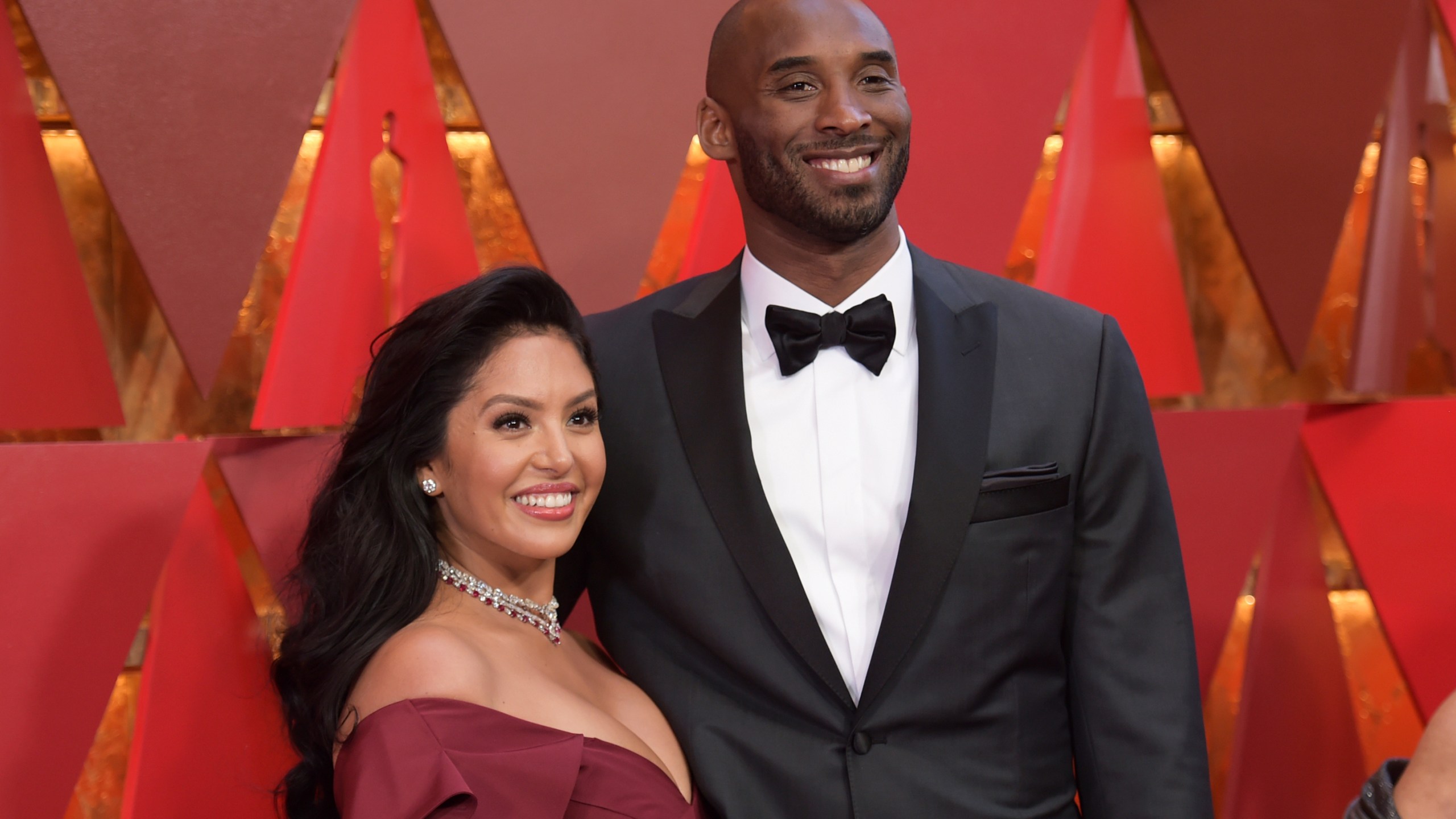 In this March 4, 2018, file photo, Vanessa Bryant, left, and Kobe Bryant arrive at the Oscars in Los Angeles. (Richard Shotwell/Invision/AP, File)