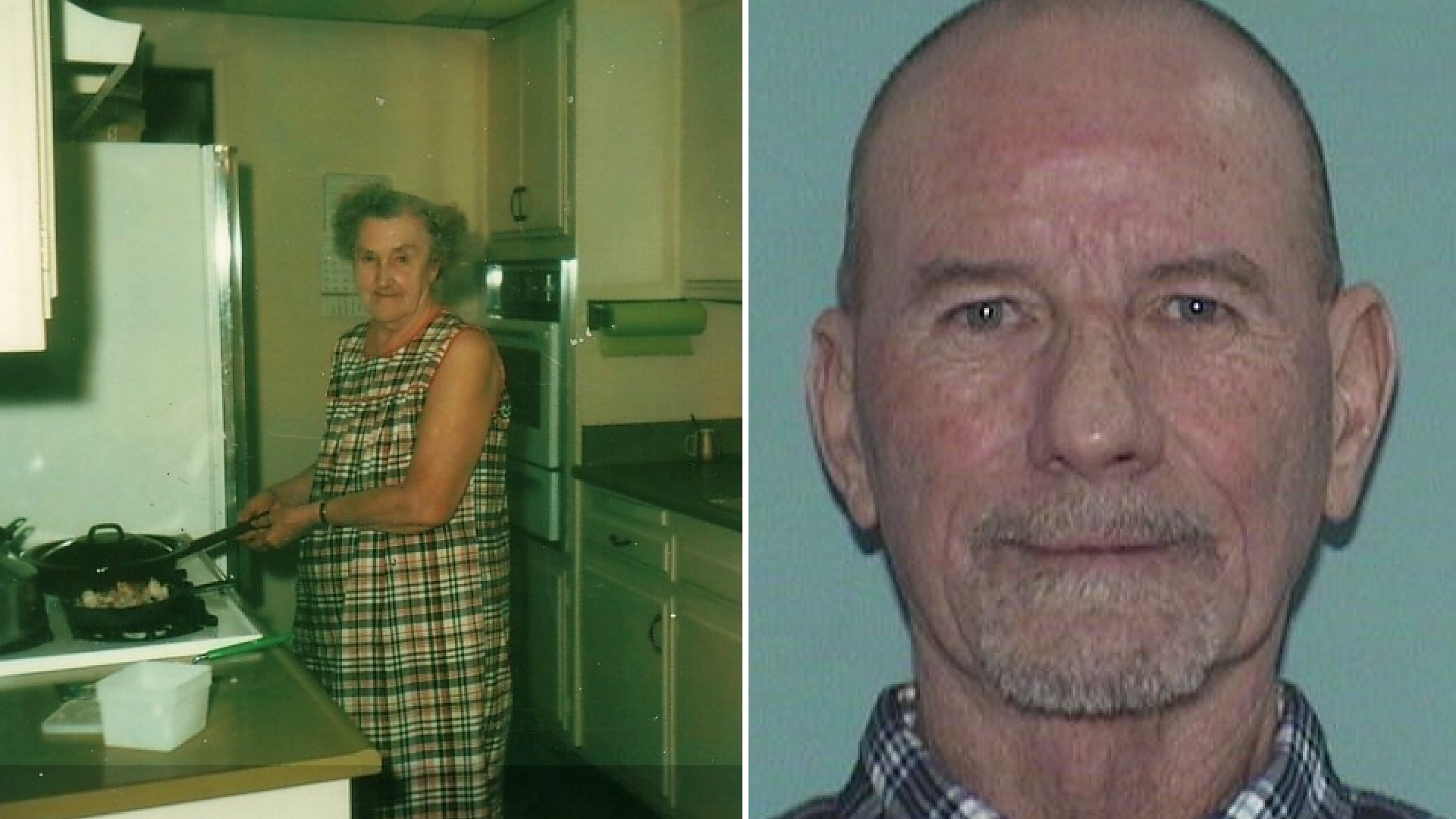 Viola Hagenkord and the man arrested in her killing, 64-year-old Andre William Lepere, are seen in undated photos provided by the Anaheim Police Department on April 30, 2021.