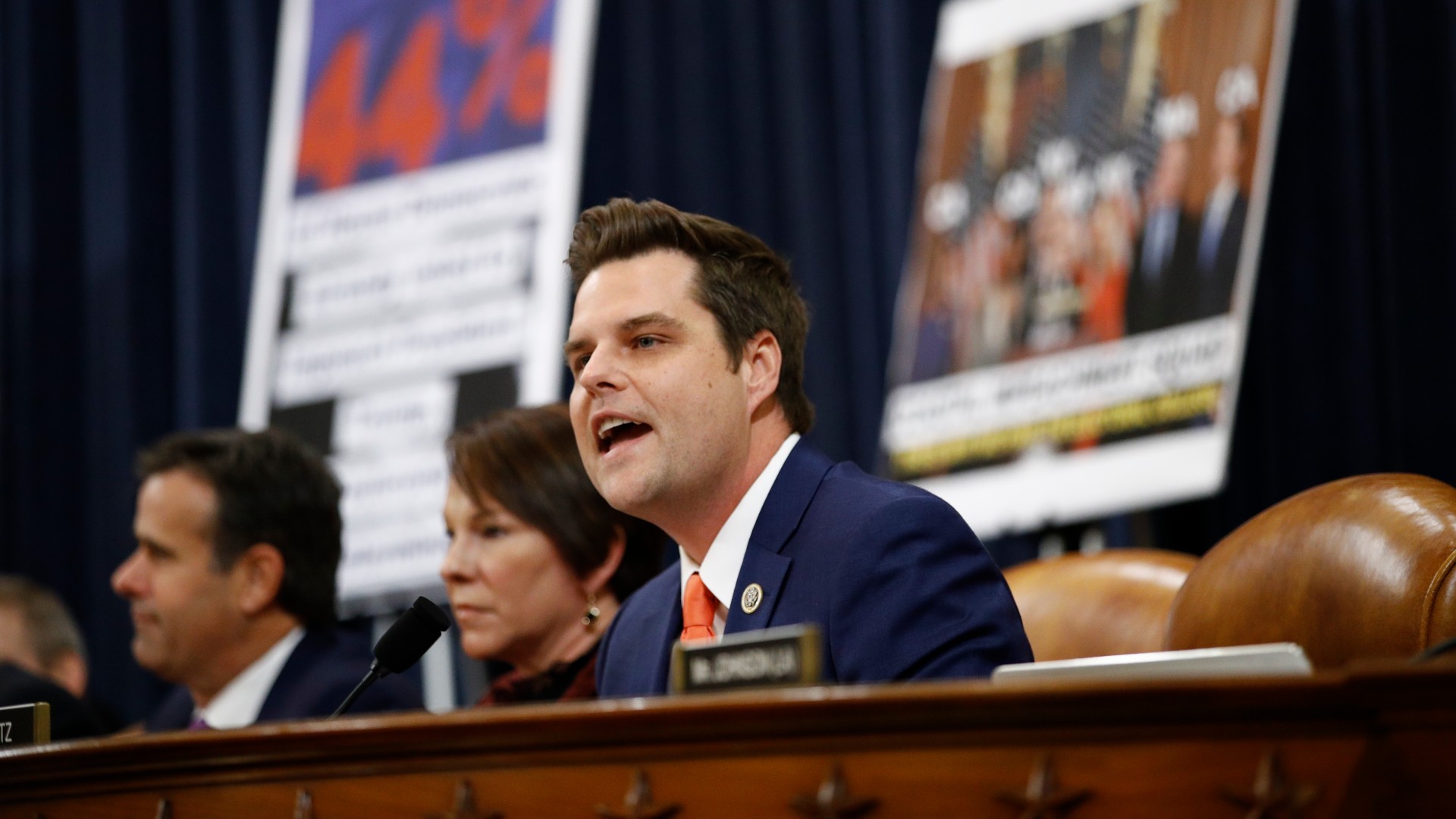 In this Dec. 11, 2019, file photo Rep. Matt Gaetz, R-Fla., gives his opening statement during a House Judiciary Committee markup of the articles of impeachment against President Donald Trump on Capitol Hill in Washington. (AP Photo/Patrick Semansky, File)