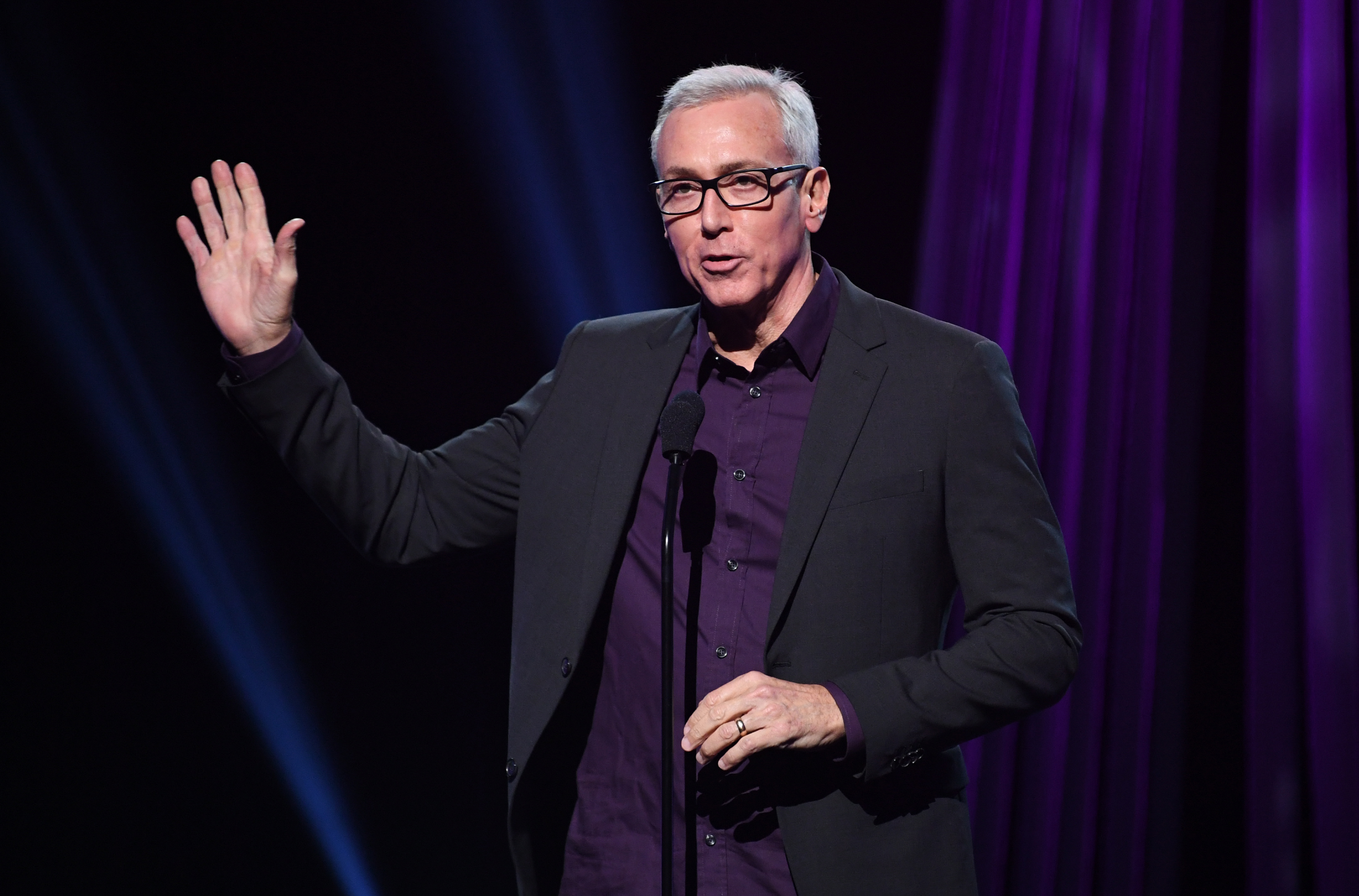 Drew Pinsky speaks onstage at the 2019 iHeartRadio Podcast Awards Presented by Capital One at the iHeartRadio Theater LA on Jan. 18, 2019, in Burbank, California. (Kevin Winter/Getty Images for iHeartMedia)