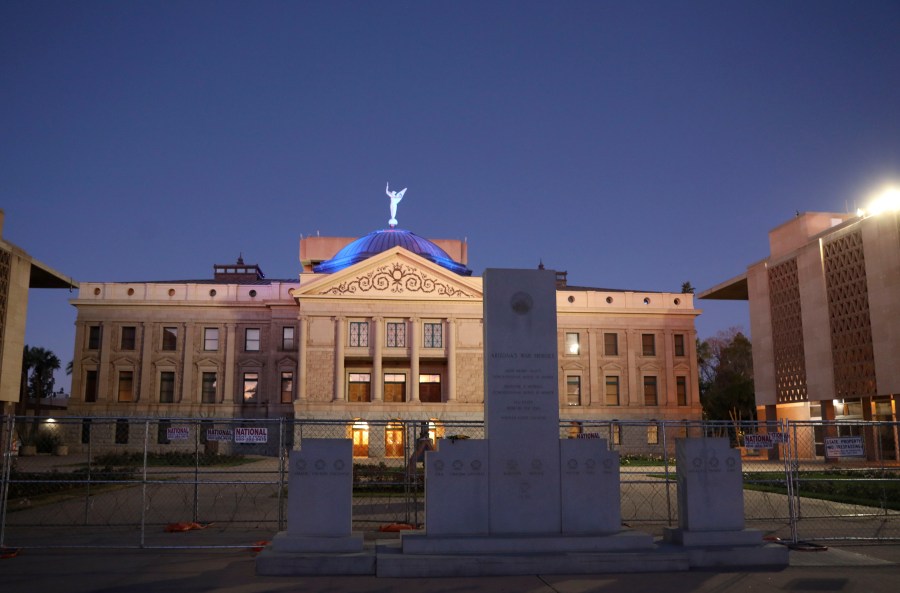 View of the Arizona State Capitol building on January 17, 2021 in Phoenix, Arizona. (Sandy Huffaker/Getty Images)