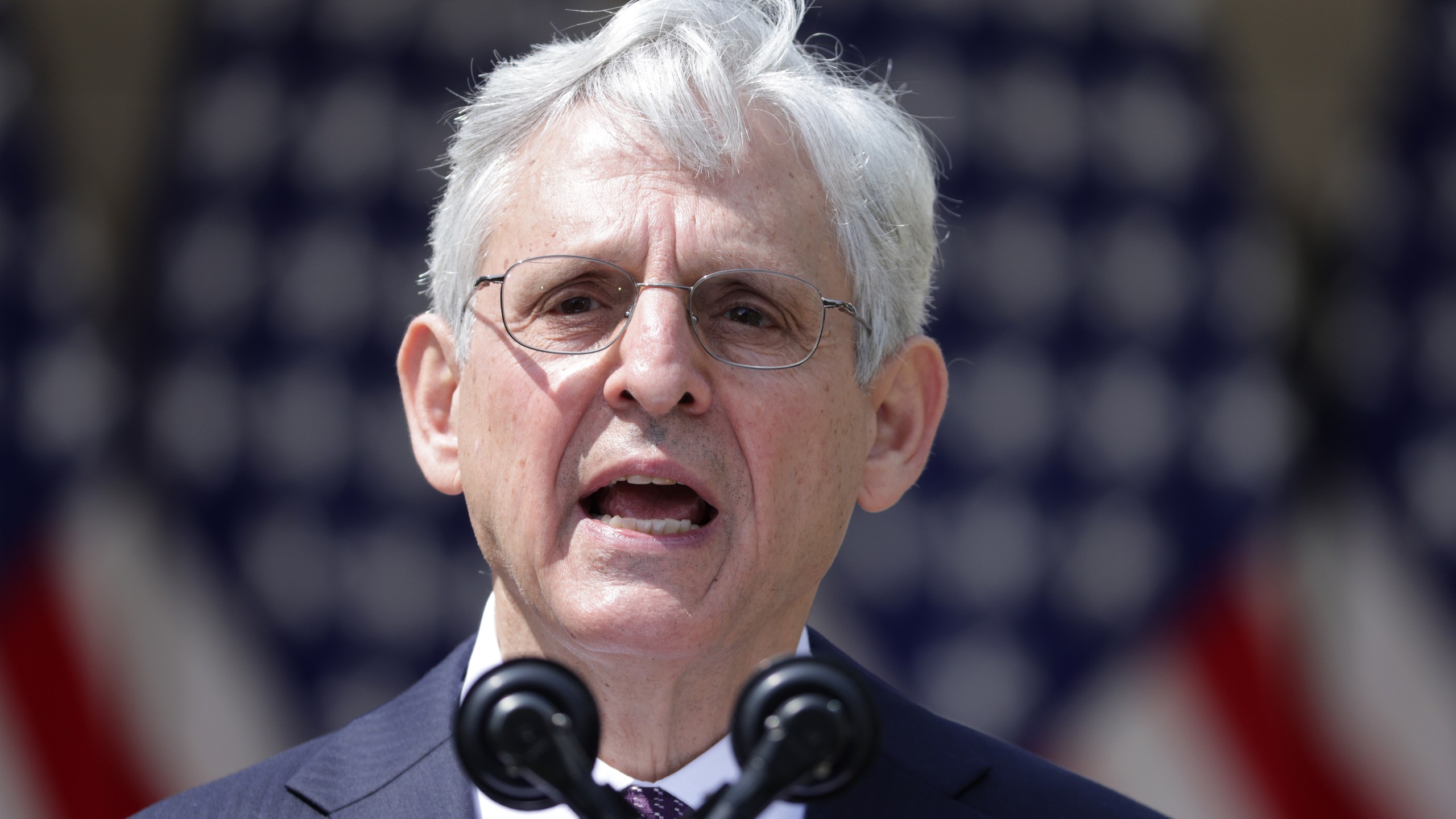 U.S. Attorney General Merrick Garland speaks during an event on gun control in the Rose Garden at the White House on April 8, 2021.A(lex Wong/Getty Images)