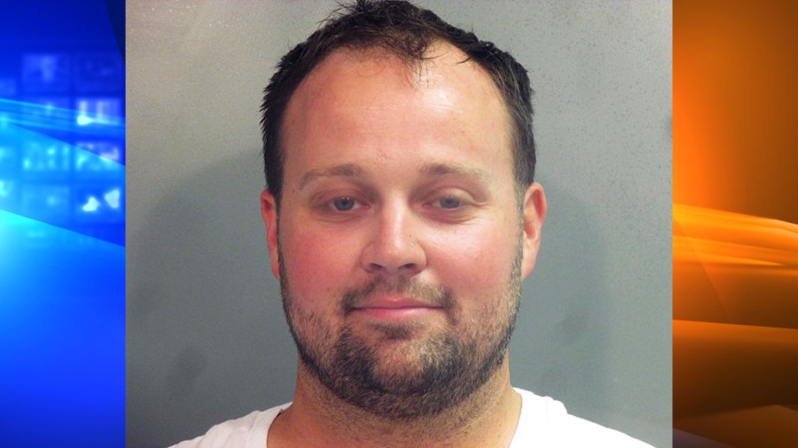 This photo provided by the Washington County (Ark.) Jail shows Joshua Duggar. Former reality TV Star Josh Duggar is being held in a northwest Arkansas jail after being arrested, Thursday, April 29, 2021 by federal authorities, but it’s unclear what charges he may face. (Washington County Arkansas Jail via AP)