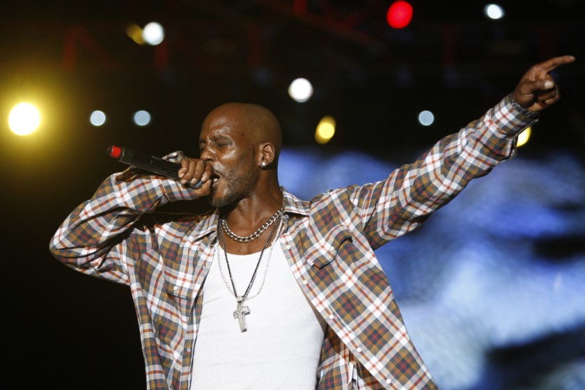 Rapper DMX, seen in 2012, remained hospitalized Wednesday after suffering a heart attack.(Allen J. Schaben / Los Angeles Times)