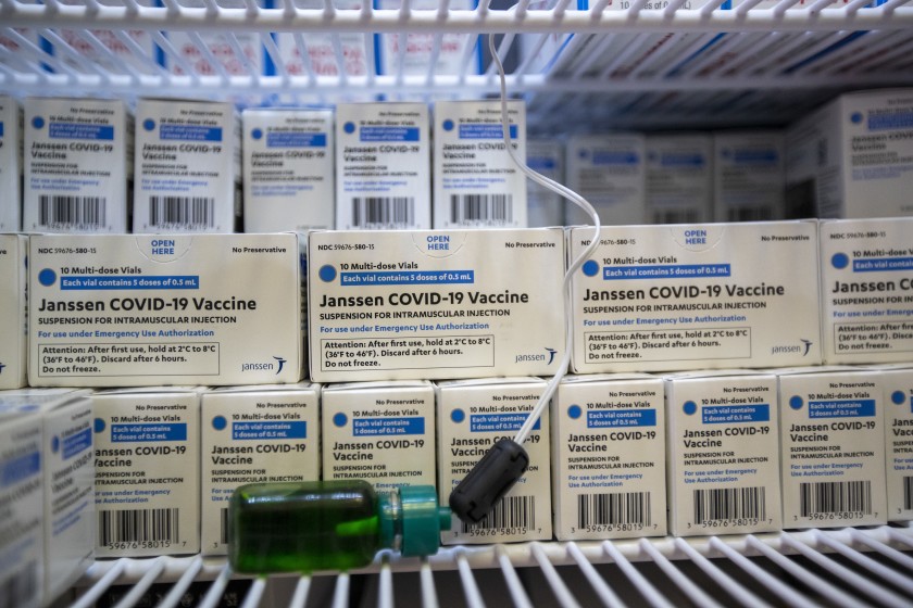 Federal health agencies officially lifted the pause on the Johnson & Johnson vaccine, also known as Janssen, which had been in limbo for more than a week due to instances of rare blood clots.(Allen J. Schaben / Los Angeles Times)