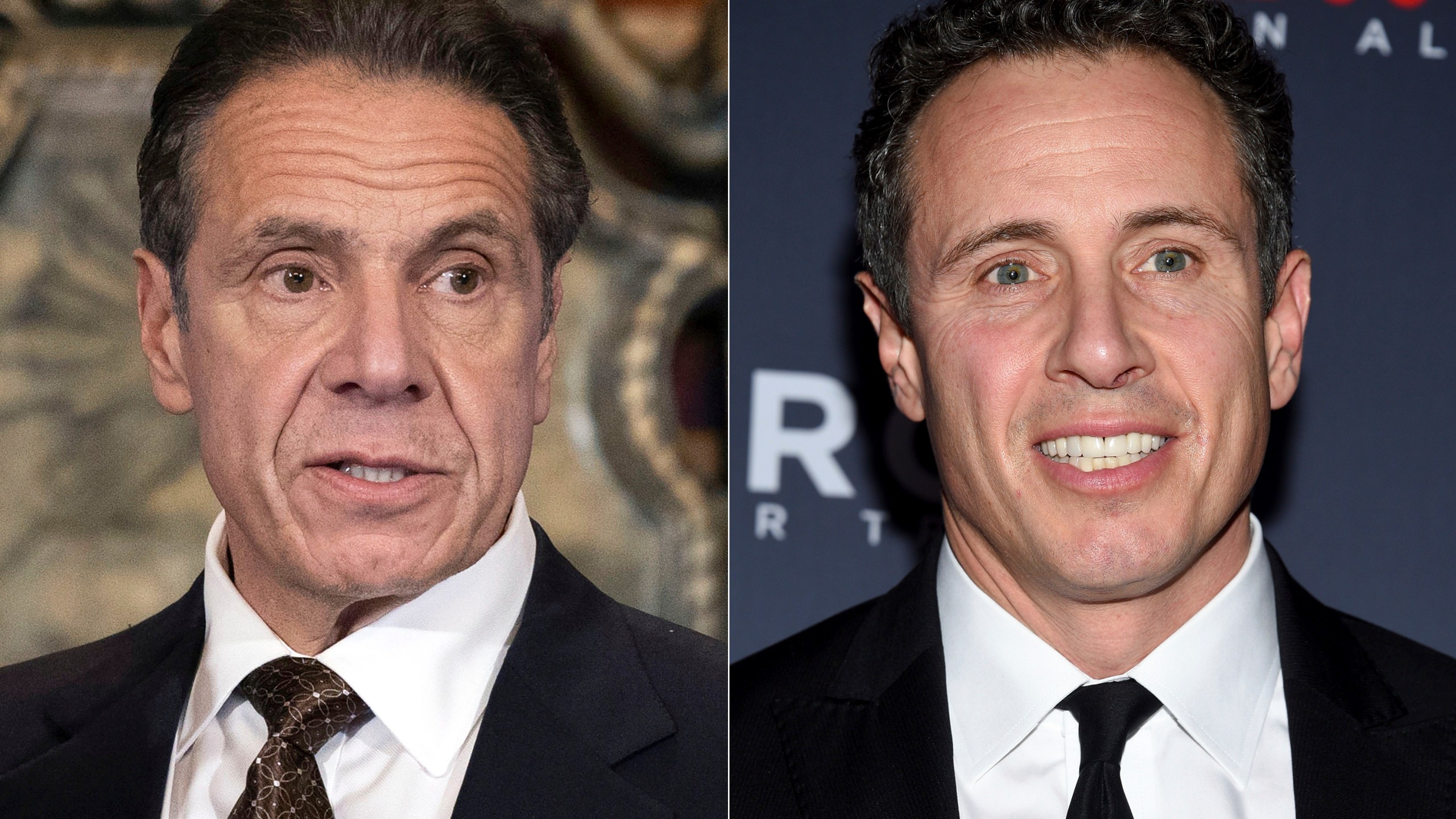 New York Gov. Andrew M. Cuomo appears during a news conference about the COVID-19at the State Capitol in Albany, N.Y., on Dec. 3, 2020, left, and CNN anchor Chris Cuomo attends the 12th annual CNN Heroes: An All-Star Tribute at the American Museum of Natural History in New York on Dec. 9, 2018. CNN said Thursday, May 20, 2021 it was “inappropriate” for anchor Chris Cuomo to have been involved in phone calls with the staff of his brother, New York Gov. Andrew Cuomo, where strategies on how the governor should respond to sexual harassment allegations were allegedly discussed.(Mike Groll/Office of Governor of Andrew M. Cuomo via AP, left, and Evan Agostini/Invision/AP)