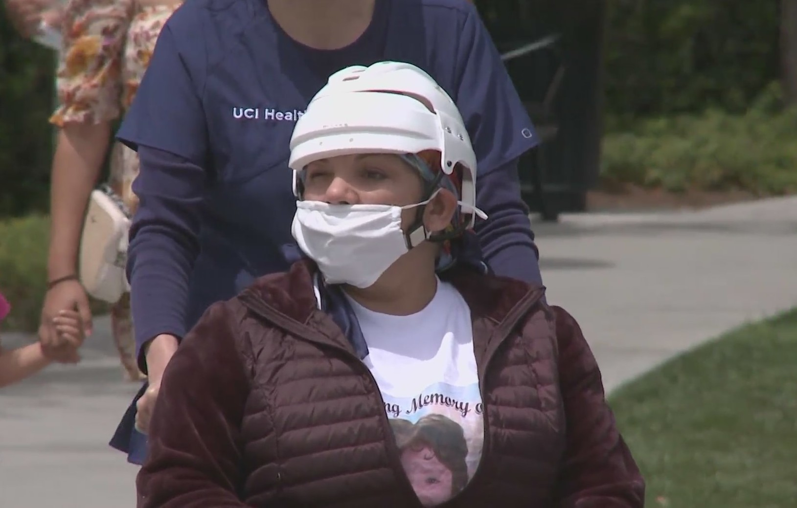 Blanca Tamayo was released from UCI Medical Center on May 5, 2021. (KTLA)