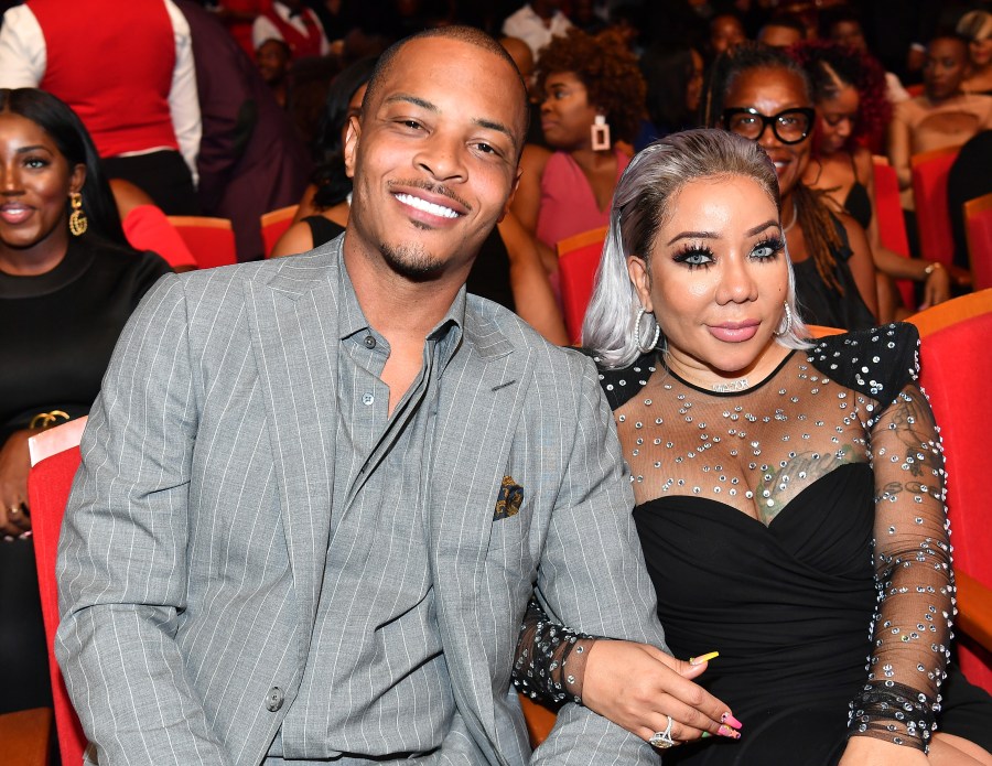 T.I. and Tameka "Tiny" Harris attend 2019 Black Music Honors at Cobb Energy Performing Arts Centre on Sept. 5, 2019, in Atlanta, Georgia. (Paras Griffin/Getty Images for Black Music Honors)