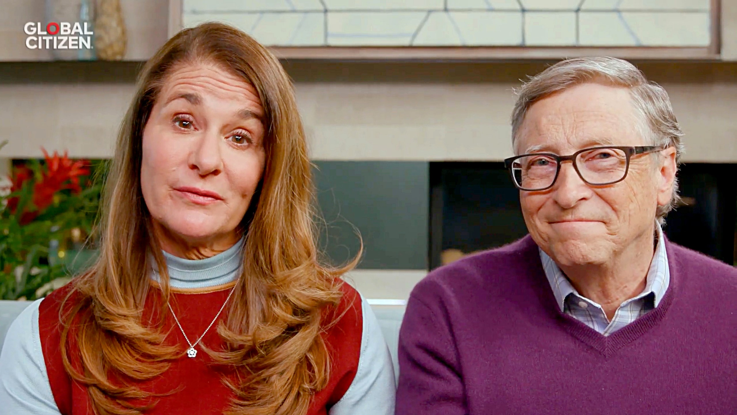 Melinda Gates and Bill Gates speak during "One World: Together At Home" presented by Global Citizen on April, 18, 2020. (Getty Images/Getty Images for Global Citizen )