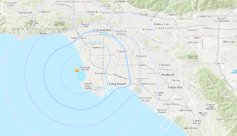 A magnitude 3.7 earthquake hit near Hermosa Beach Saturday afternoon.