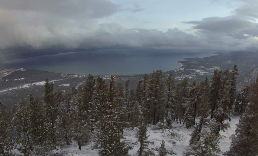 High elevations of the Sierra Nevada are sporting new dustings of snow on May 21, 2021. (U.S. Forest Service/ National Weather Service)