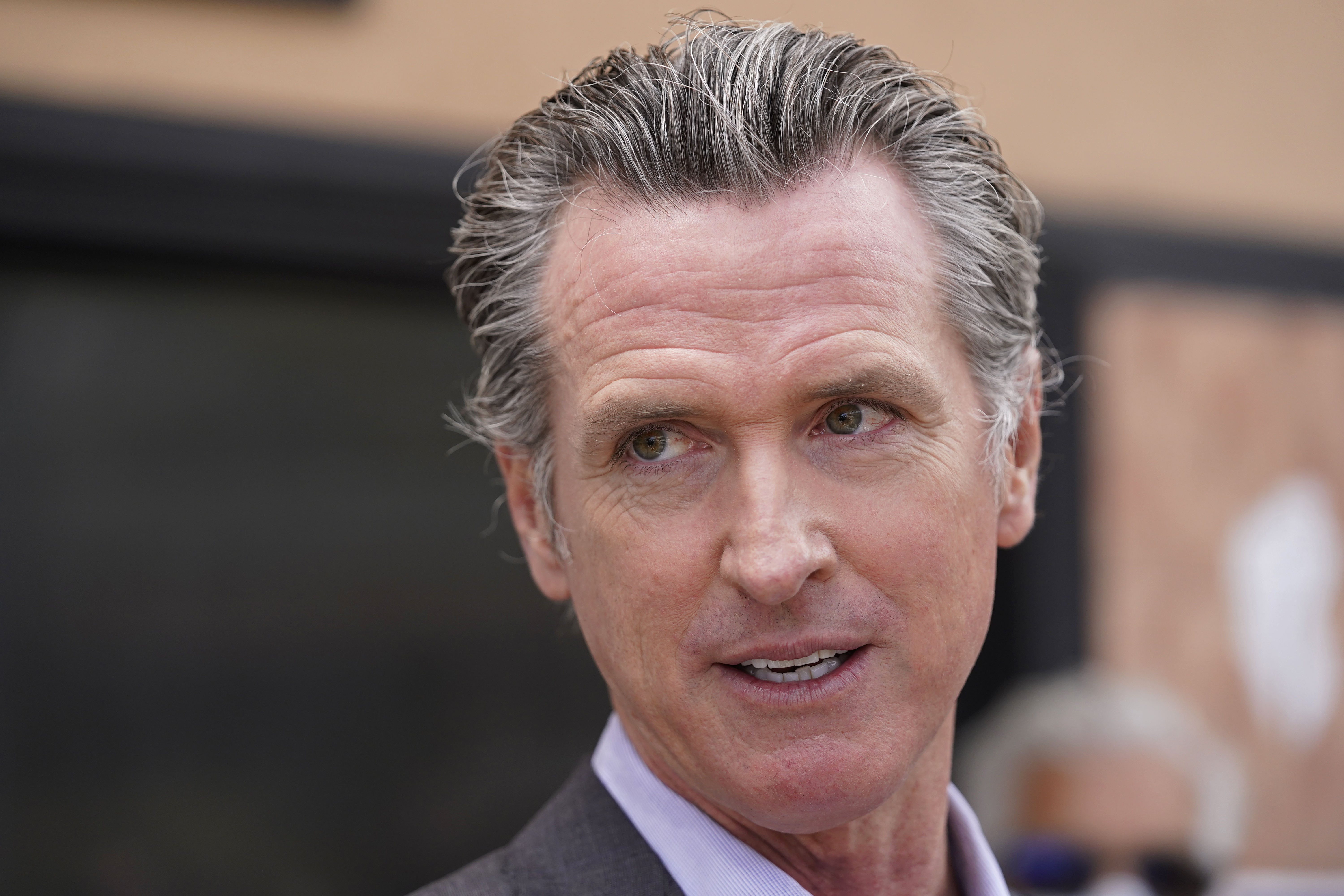 In this June 3, 2021, file photo California Gov. Gavin Newsom listens to questions during a news conference in San Francisco. (AP Photo/Eric Risberg, File)