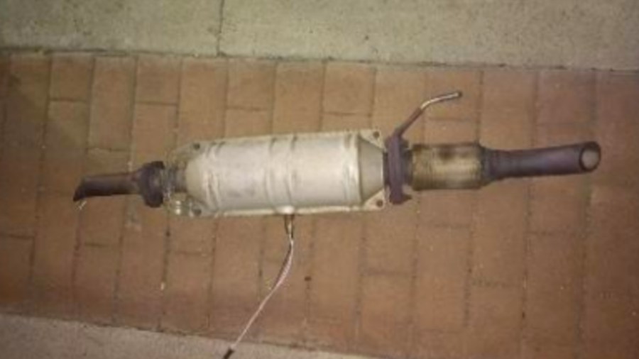 Torrance police released this photo of a recovered catalytic converter.