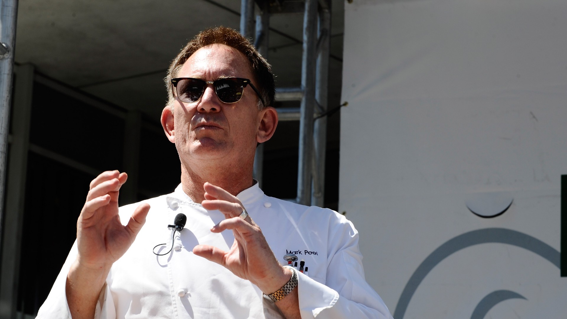 Chef Mark Peel teaches a cooking lesson at the Los Angeles Times Celebration of Food & Wine at Paramount Studios on September 5, 2010 in Los Angeles, California. (Photo by Michael Buckner/Getty Images for LA Times)