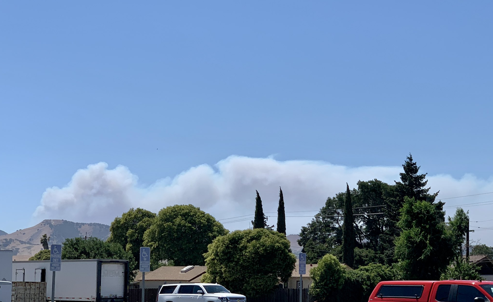 The Willow Fire in the Los Padres National Forest. (Los Padres NF/Twitter)