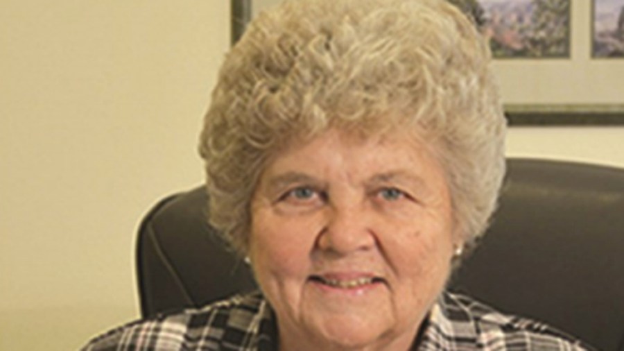 Mary Margaret Kreupe is seen in a newsletter from the St. James Catholic Church before her retirement in 2018.