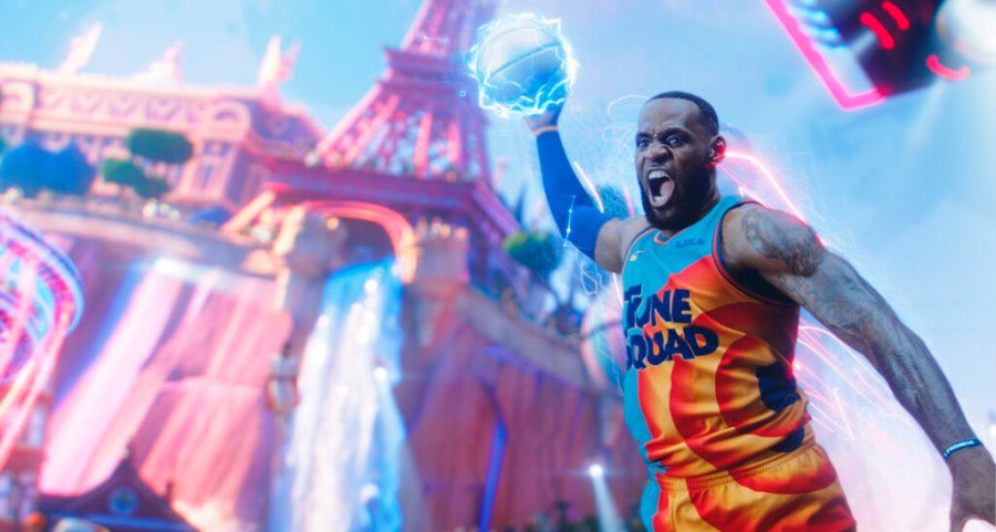 This image released by Warner Bros. Entertainment shows Lebron James in a scene from "Space Jam: A New Legacy." (Warner Bros. Entertainment via AP)