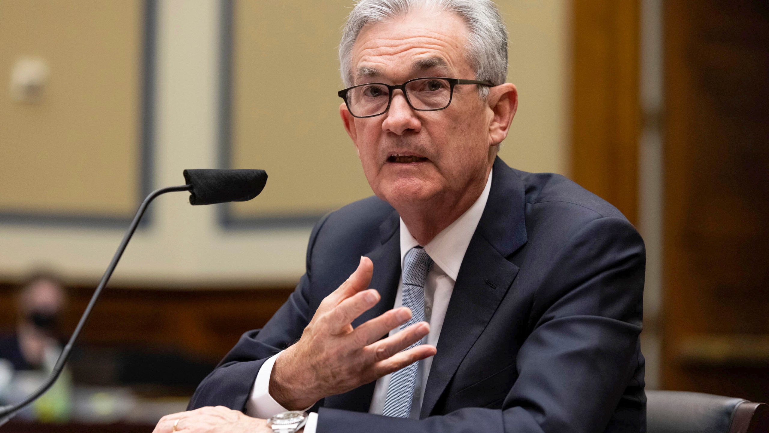 Federal Reserve Board chairman Jerome Powell testifies on the Federal Reserve's response to the coronavirus pandemic during a House Oversight and Reform Select Subcommittee on the Coronavirus hearing on Capitol Hill in Washington, in this Tuesday, June 22, 2021, file photo. Federal Reserve Chair Jerome Powell said that inflation “will likely remain elevated in coming months" before “moderating,” an apparent acknowledgement that price gains have been larger and more persistent than many economists forecast. In written testimony to be delivered Wednesday, July 14, at noon before the House Financial Services Committee, Powell reiterated his long-held view that the high inflation readings of the past several months have largely been driven by temporary factors, such as supply shortages and surging demand as pandemic-related business restrictions ease.(Graeme Jennings/Pool via AP, File)