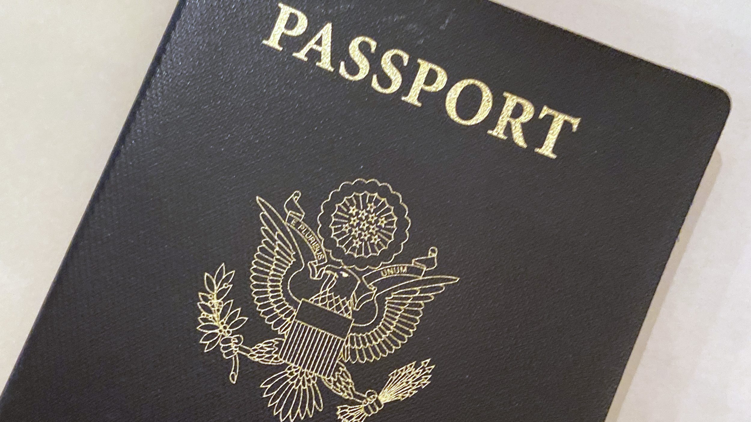 A U.S. Passport cover is seen in Washington on May 25, 2021. (Eileen Putman / Associated Press)