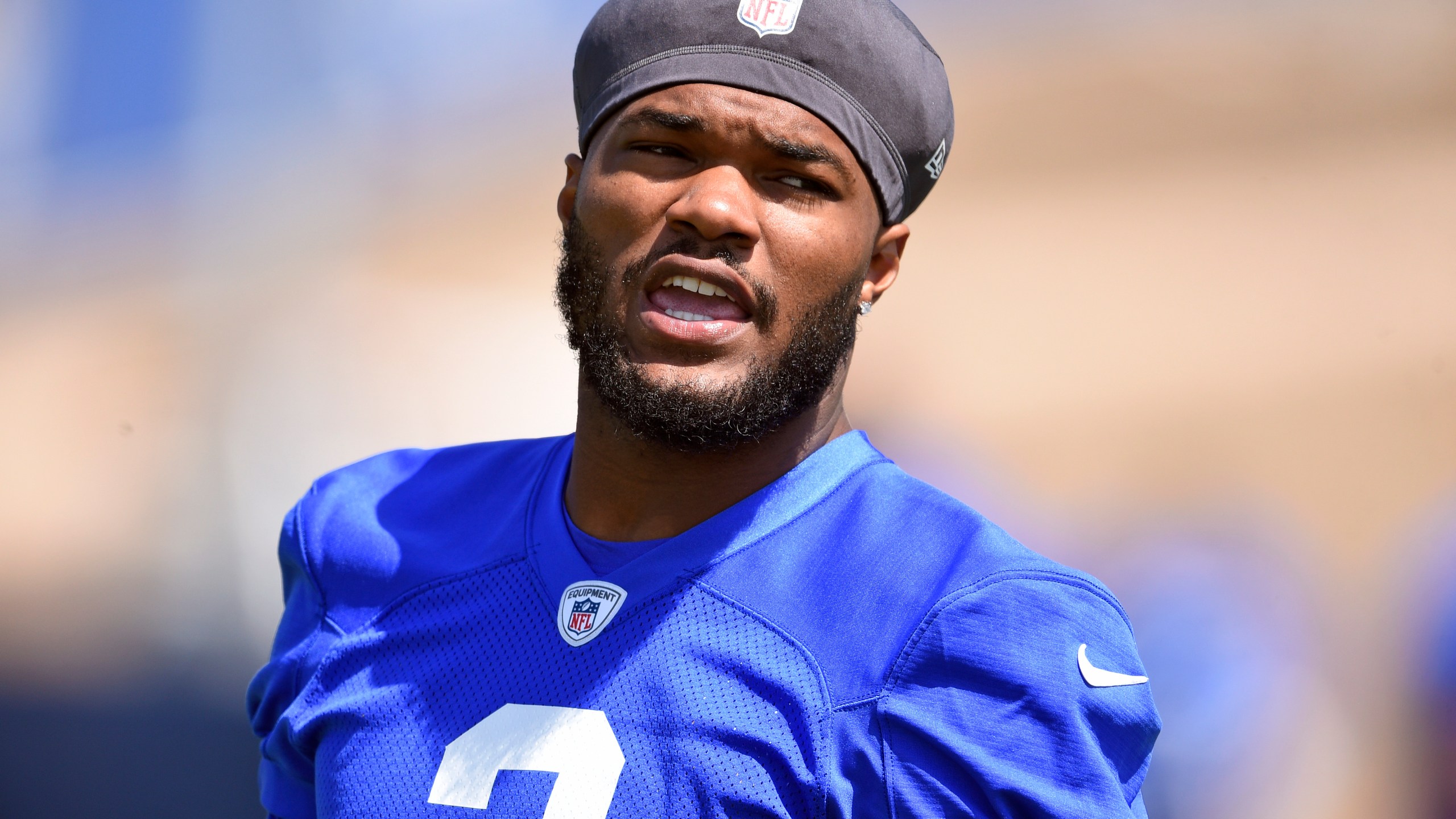 In this May 27, 2021, file photo, Los Angeles Rams' Cam Akers warms up during NFL football practice in Thousand Oaks, Calif. Akers is out indefinitely after tearing his Achilles tendon in an offseason training session. The Rams confirmed the injury Tuesday, July 20, 2021, one week before veterans report to training camp. (AP Photo/Kelvin Kuo, File)