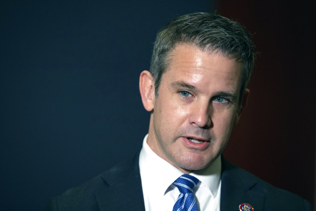 In this May 12, 2021 file photo, Rep. Adam Kinzinger, R-Ill., speaks to the media at the Capitol in Washington. (AP Photo/Amanda Andrade-Rhoades, File)