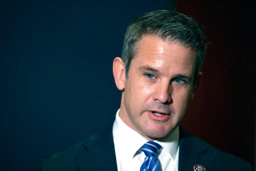 In this May 12, 2021 file photo, Rep. Adam Kinzinger, R-Ill., speaks to the media at the Capitol in Washington. (AP Photo/Amanda Andrade-Rhoades, File)