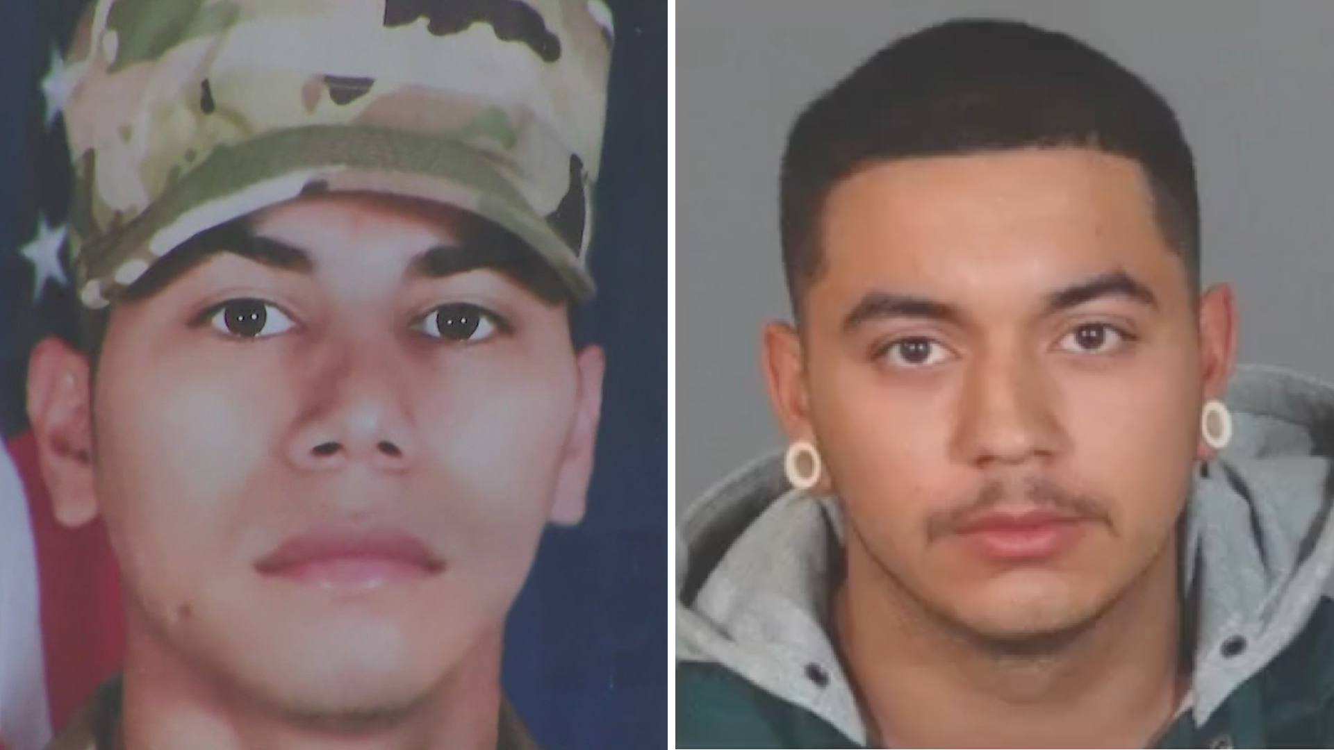 Victim Ismael Zabala (left) and suspect Oscar Palazuelos (right) are seen in undated photos shared by the Los Angeles County Sheriff’s Department on July 27, 2021.