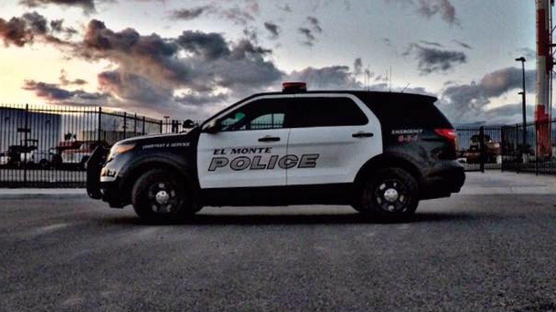 An El Monte police vehicle is seen in a photo on the department's Facebook page.