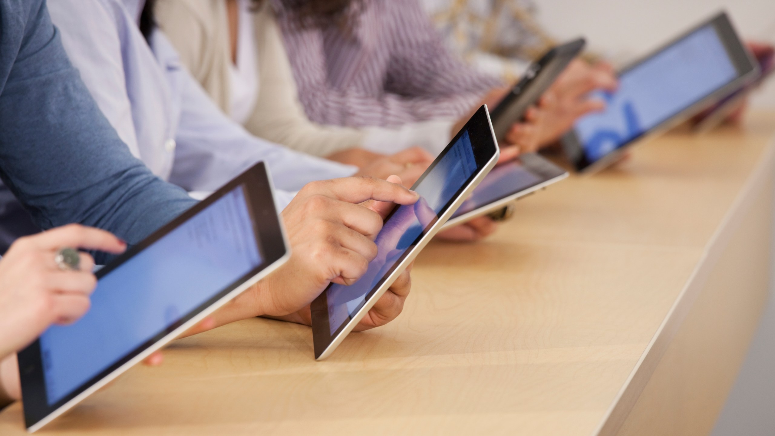 Students use iPads in this undated file photo. (Getty Images)