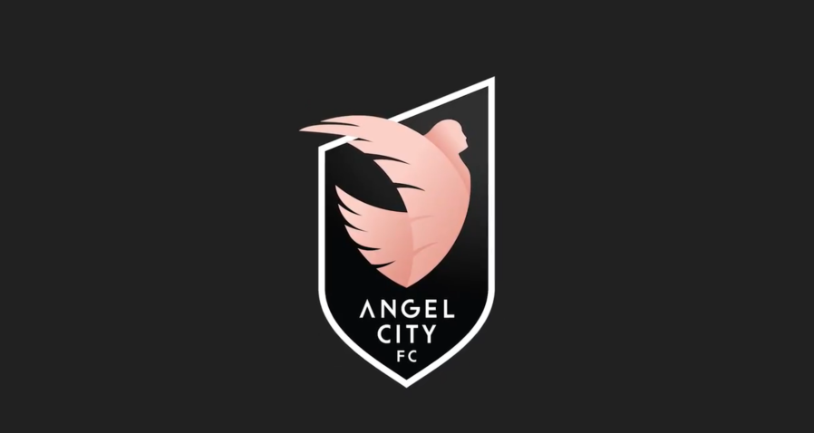 Angel City Football Club unveiled this logo in videos it posted on social media June 30, 2021.