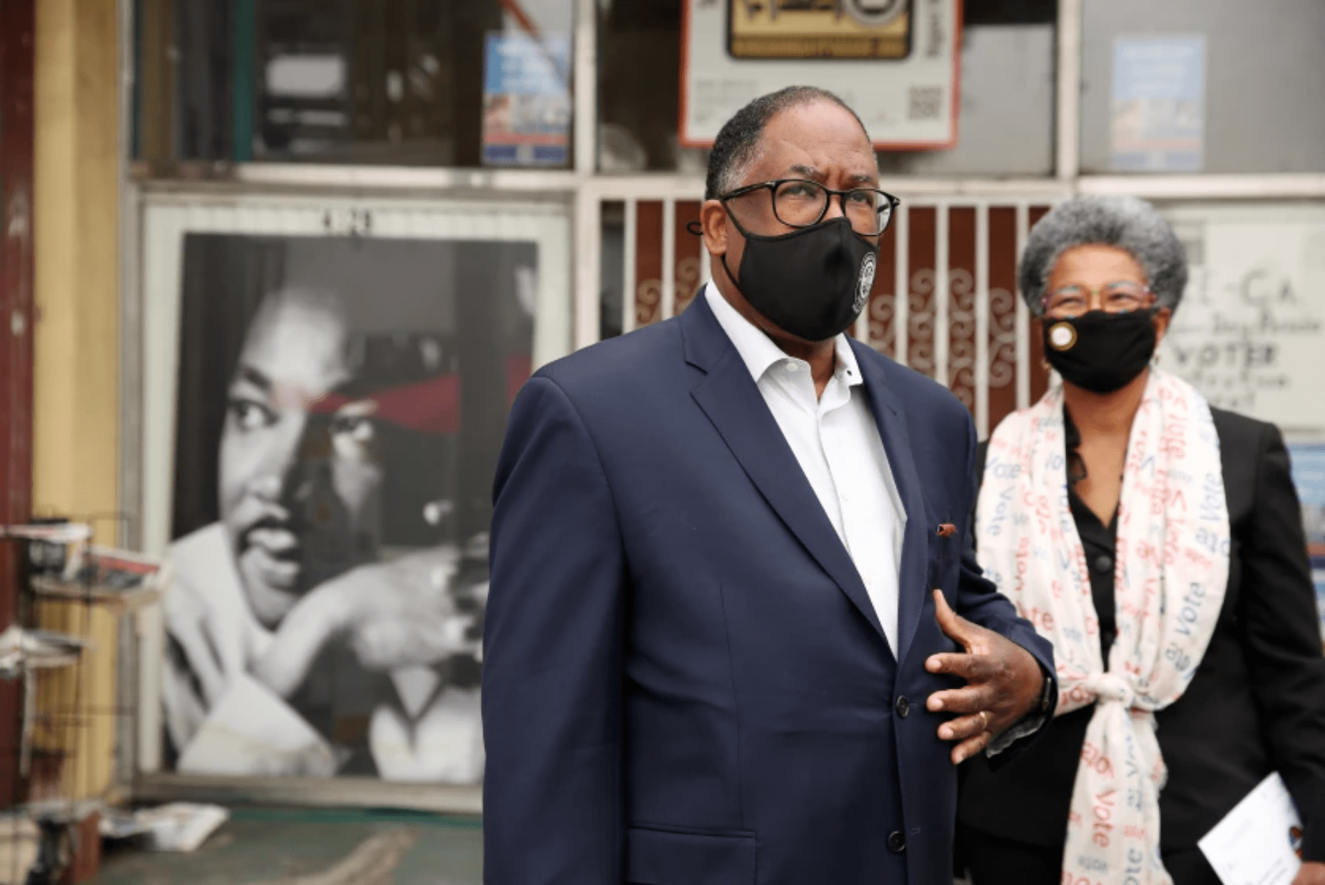 Los Angeles City Councilman Mark Ridley-Thomas is seen in November 2020.(Dania Maxwell / Los Angeles Times)