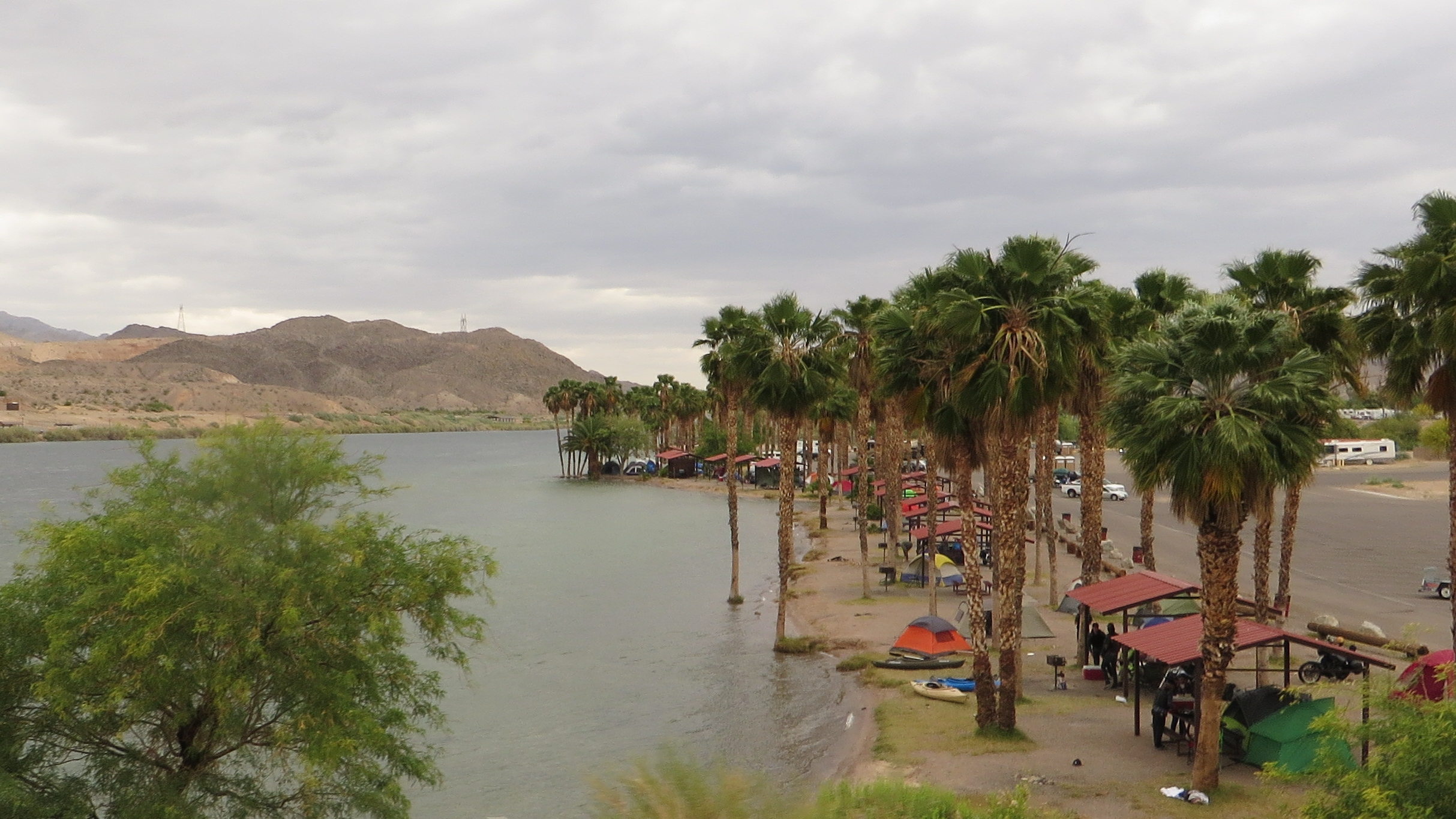 The Colorado River is seen at Bullhead City on April 25, 2015. (Ken Lund via Wikimedia Commons)