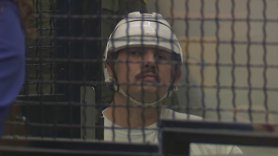 Aminadab Gaxiola Gonzalez is seen during a court appearance on July 8, 2021. (KTLA)