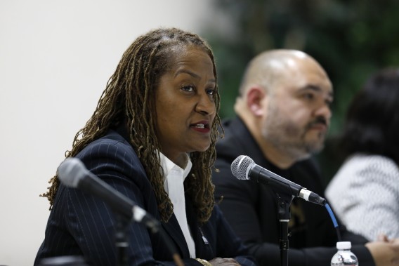 Supervisor Holly Mitchell, whose 2nd District stretches from Culver City to Carson, proposed a “blind removal” pilot project. Social workers will not mention race or ethnicity when presenting a child’s case for removal from their home. She is seen in an undated photo. (Gary Coronado / Los Angeles Times)