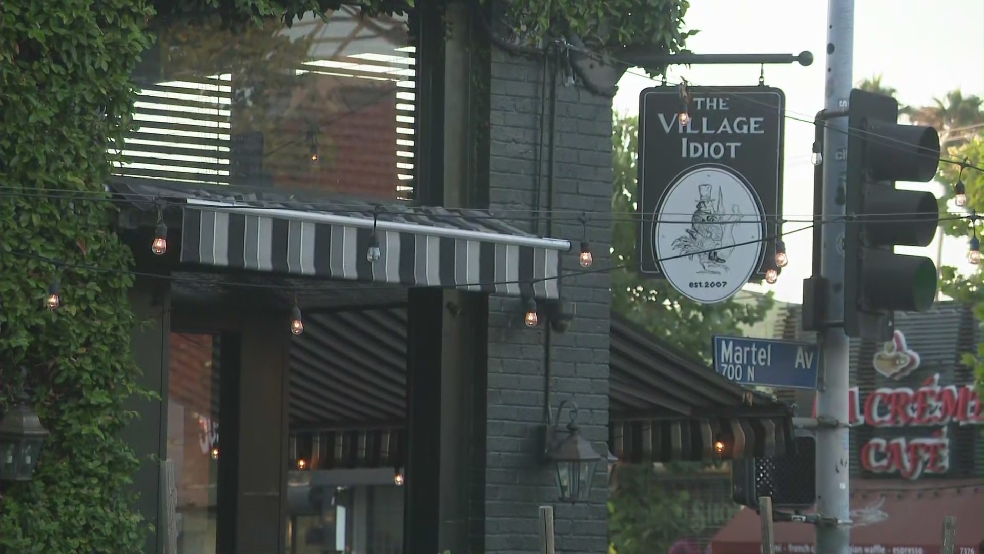 The Village Idiot in the Fairfax District is seen on July 22, 2021. (KTLA)