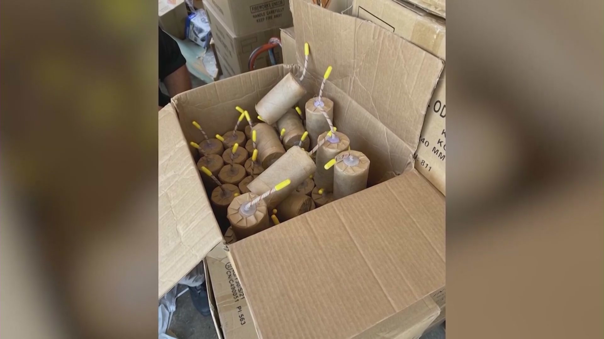 A man was arrested Saturday afternoon on federal charges of illegally transporting tons of explosives he purchased in Nevada that resulted in an explosion in South Los Angeles, injuring 17 people.