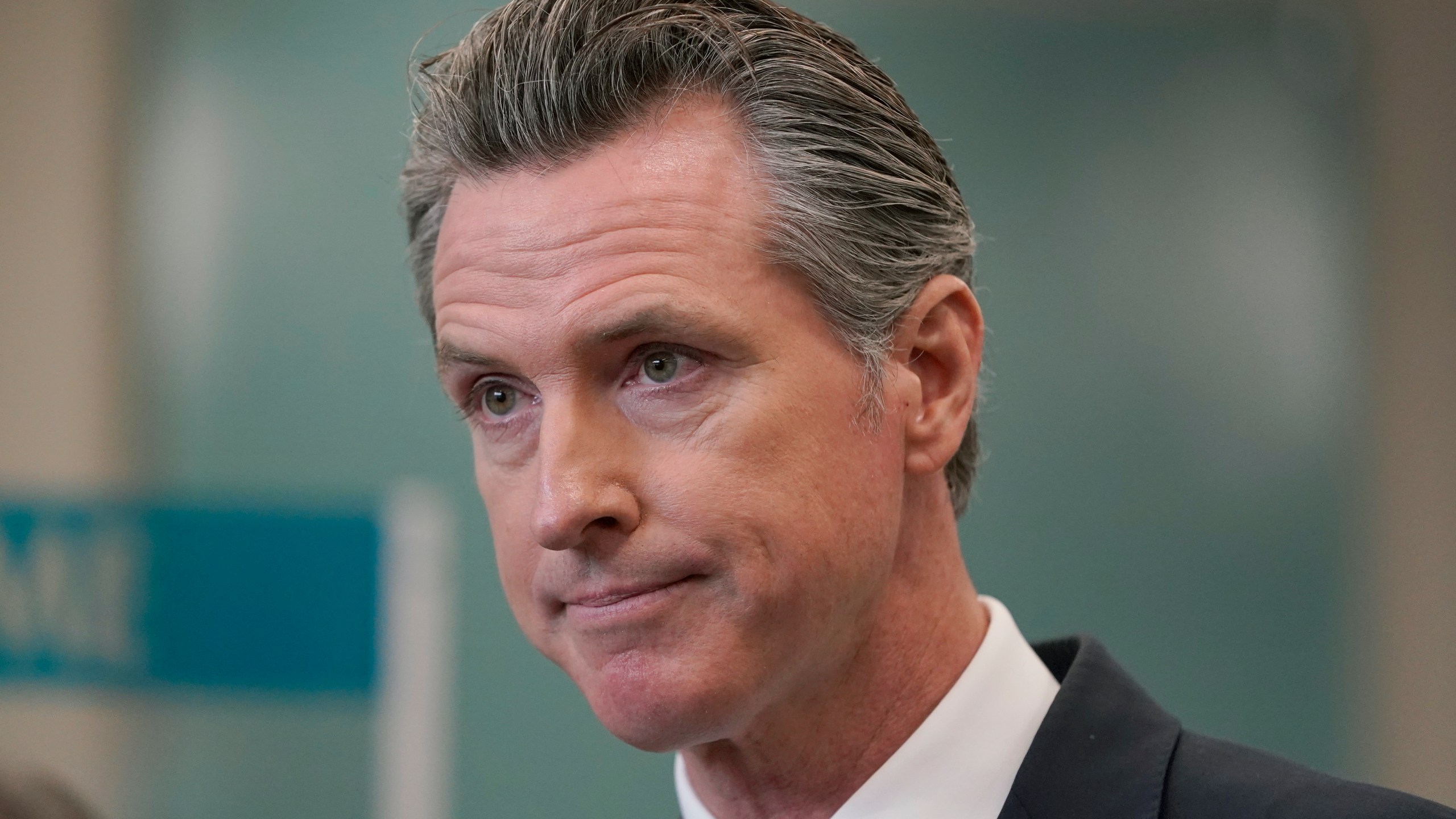 In this July 26, 2021 file photo Gov. Gavin Newsom speaks at a news conference in Oakland, Calif. California could witness a stunning turnabout if voters dump Newsom and elects a Republican to fill his job in a the September recall election. (AP Photo/Jeff Chiu, File)