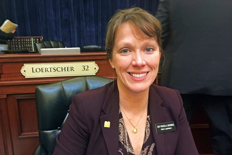 In this March 1, 2018, file photo, Idaho Republican state Rep. Priscilla Giddings sits at the Capitol in Boise. (AP Photo/Kimberlee Kruesi, File)