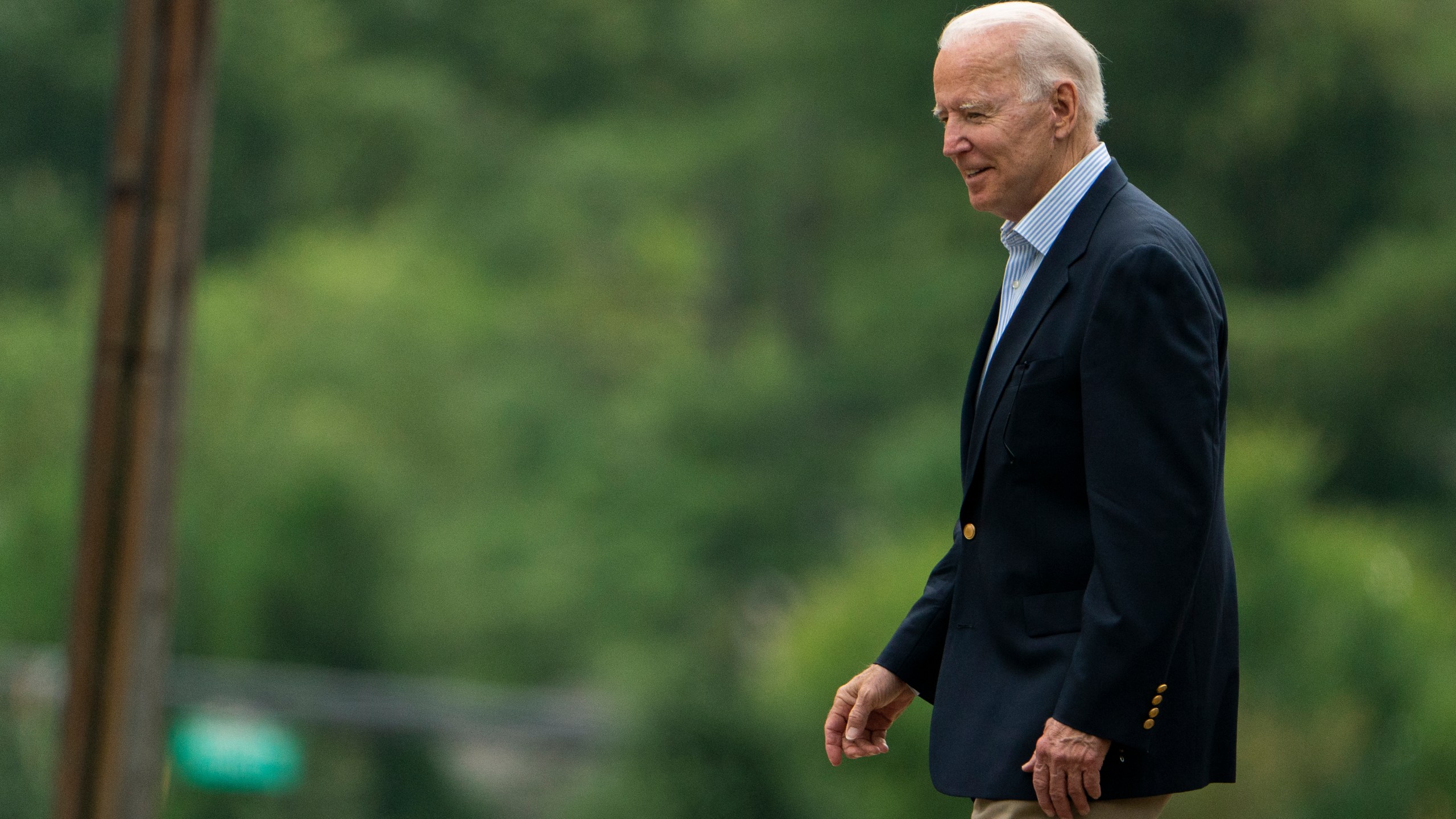 President Joe Biden leaves St. Joseph on the Brandywine Catholic Church in Wilmington, Del., after attending a Mass, Saturday, Aug. 7, 2021. Biden is spending the weekend at his home in Delaware. (AP Photo/Manuel Balce Ceneta)