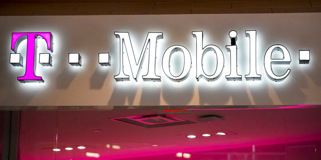 This Feb. 24, 2021 photo shows a T-Mobile store at a shopping mall in Pittsburgh. (AP Photo/Keith Srakocic)