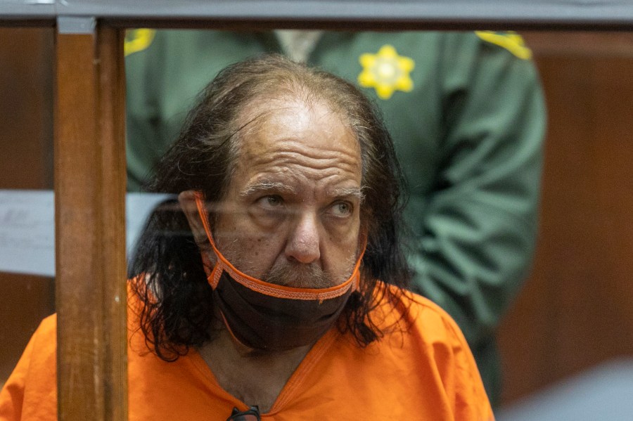 Adult film star Ron Jeremy appears for arraignment on rape and sexual assault charges at Clara Shortridge Foltz Criminal Justice Center on June 26, 2020, in Los Angeles, California. (David McNew/Getty Images)