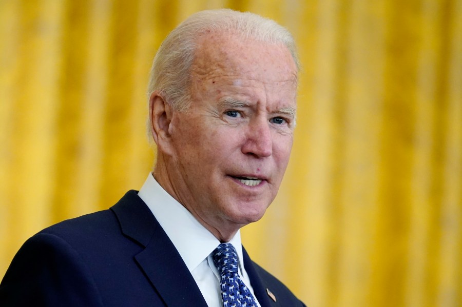 President Joe Biden speaks during an event to celebrate labor unions, in the East Room of the White House on Sept. 8, 2021, in Washington. (AP Photo/Evan Vucci)